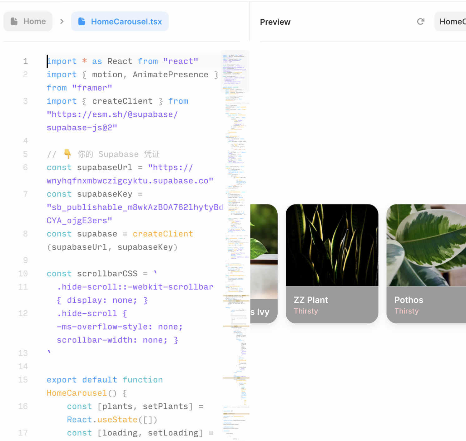 PlantPal interaction draft and live interface work